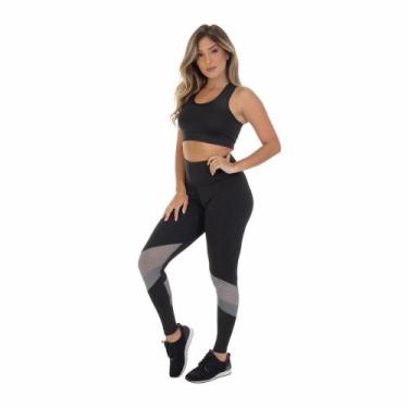 Imagem de Conjunto Fitness Fristyle Legging E Top Academia Feminino, G