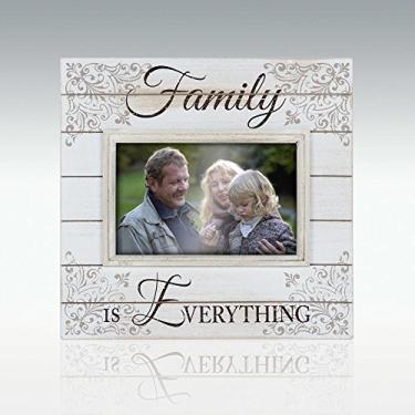 Imagem de Malden International Designs Moldura de quadro envelhecida para família com palavras lavadas por sol, 10 x 15 cm, creme