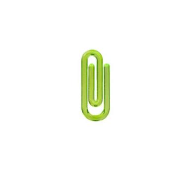 Imagem de Clips Pequenos Coloridos Amarelo Neon 25mm Segura Papel Com 100 Unidad
