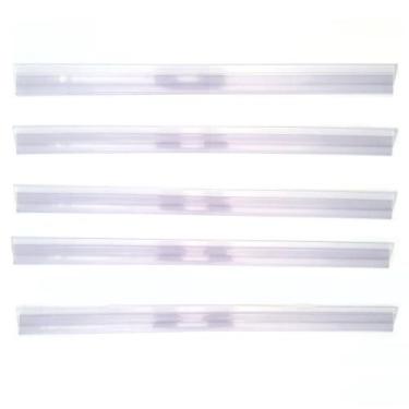 Imagem de Porta Etiqueta Bandeja Gondola LX 92 Cm Transparente Kit C 5 - Amapá