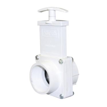 Imagem de Valterra Válvula de portão de PVC 4209, branca, FPT de 5 cm x Slip