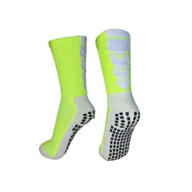 Imagem de Meia Antiderrapante Futsocks Esportiva Academia Treino Futebol Adulto 