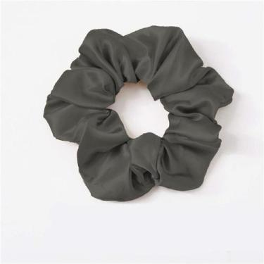 Imagem de Kit 05 Xuxinha de Cetim Scrunchie Elástico de Cabelo Rabicó Frufru par
