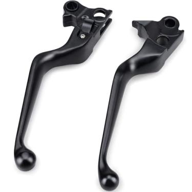 Imagem de Xastro Alavanca de embreagem de freio preta para Harley Davidson Softail Sportster 883 1200 Road King Dyna Electra Glide Street Bob Night Train Maçaneta de mão Fat Boy 43040