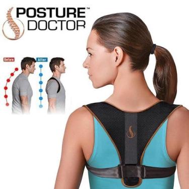 Imagem de Colete Corretor Postural Coluna Ajustável Posture Doctor - Achei Mix
