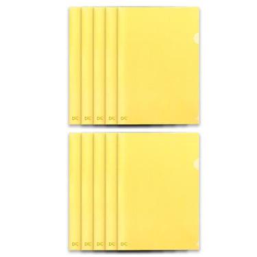 Imagem de Pacote com 100 Pastas L tamanho Oficio/A4 (Sulfite) Organizadoras Escr