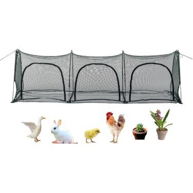 Imagem de Galinheiro portátil, compartimento para animais de estimação ao ar livre, galinheiro walk-in, grande caneta de frango pop-up para animais pequenos, rede de jardinagem ao ar livre, compartime