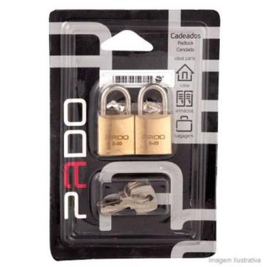 Imagem de Cadeado Pado E-20mm Com Mesmo Segredo 2 Unidades