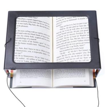 Imagem de Lente de Aumento Lupa de Mesa Com Luz Zoom 2.5x 6 LEDs CBRN20782 - COM