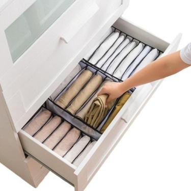 Imagem de Kit 5 Colméia Organizadora Premium Gavetas Armário 6 Nichos 17x12x32 c