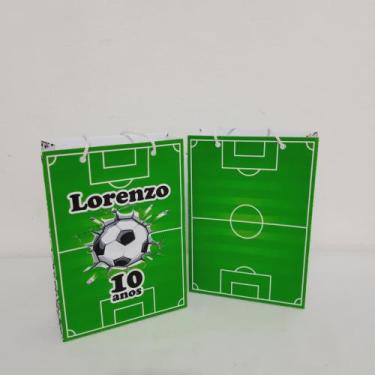 Imagem de Kit 25 sacolinhas personalizadas futebol - Orvalho festa