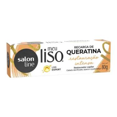 Imagem de Recarga de queratina meu  liso restauração intensa 80g - SALON LINE