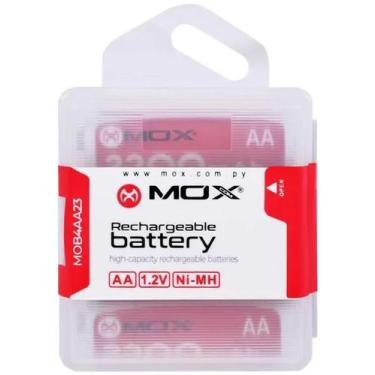 Imagem de Pilha Mox AA Recarregavel 2300MAH MOB4AA23 (4 Unidades)