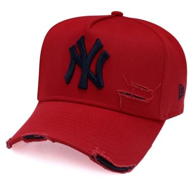 Imagem de Boné New Era 9Forty A-Frame Strapback ST Destroyed New York Yankees Vermelho