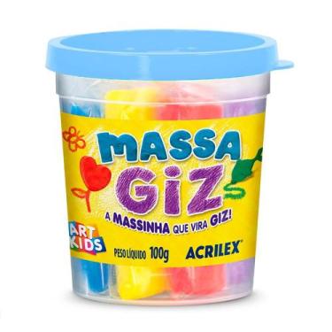 Imagem de Massa Giz Acrilex - 6 Cores