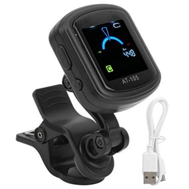 Imagem de Afinador de guitarra Vomeko, afinador de guitarra USB, 12 temperamentos iguais, recarregável, 110mah, bateria embutida AT 105