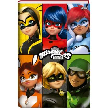 Imagem de Agenda Permanente 134X200Mm 192Pgs Miraculous Personagens Jandaia