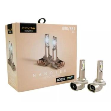 Imagem de Par Lâmpada Farol H1 H3 H7 H8 H9 H11 H16 H27 HB4 9006 Led Nano Micro 8