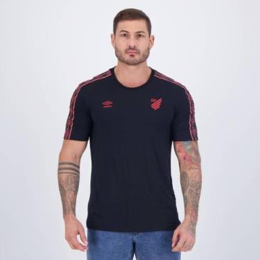 Imagem de Camisa Umbro Athletico Paranaense Concentração 2024 Preta, EG