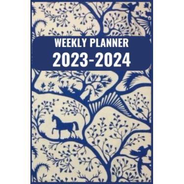 Imagem de weekly planner: Planner 2024-2023: Weekly planner with holidays from Monday to Sunday