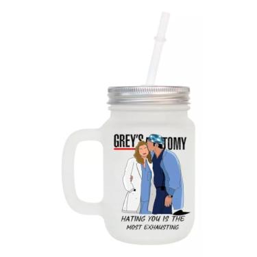 Imagem de Caneca Com Canudo Da Série Grey's Anatomy - Derek E Meredith