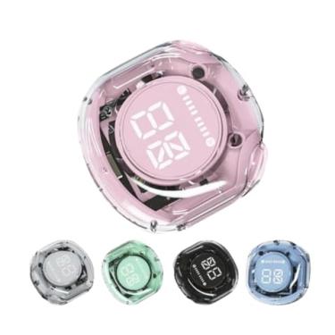 Imagem de Fone de Ouvido Bluetooth 5.3, Display Digital LED, Sem Fio, Visor Colorido, Hifi Intra-Auricular (Rosa)