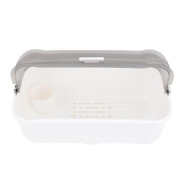 Imagem de Prateleira de Secagem de Prato de Plástico, Design Multifuncional que Economiza Espaço, Garrafa, Copo, Talheres, Prateleira de Secagem para Balcão de Cozinha