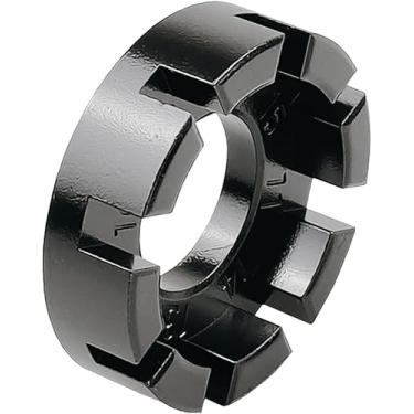 Imagem de Labriciyon Chave de raio de bicicleta preta com ranhura de 8 vias, chave de ajuste de aro de roda de bicicleta, ferramenta de reparo de bicicleta, ferramenta de raio, kits de ferramentas fáceis de