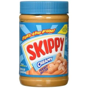 Imagem de Manteiga Pasta de Amendoim Cremosa Peanut Butter Skippy Importada dos EUA - 462g