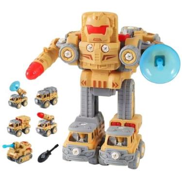 Imagem de Transforme Robôs 5 Em 1 Desmonte Veículos De Brinquedo - BIDAL TOYS