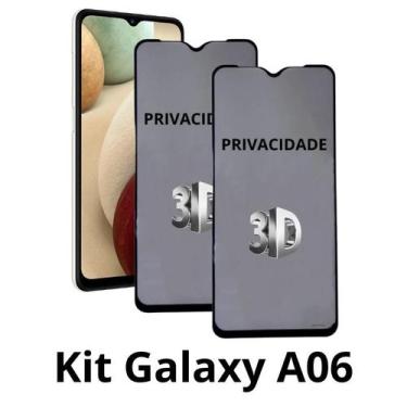 Imagem de 2UN Película 3D Privacidade de Vidro para Samsung Galaxy A06 - LXL