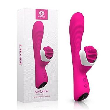 Imagem de Vibrador Feminino Luxo Estimulador de Ponto G e Clitóris Lingua Nymph 