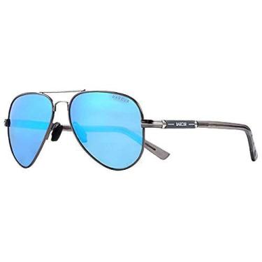 Imagem de Óculos de Sol Masculino BARCUR Estilo Piloto Aviador Moda Clássica Pro
