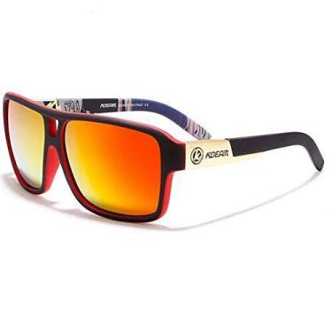Imagem de Óculos de Sol Design Retangular KDEAM Lentes Antirreflexo uv400, Polar