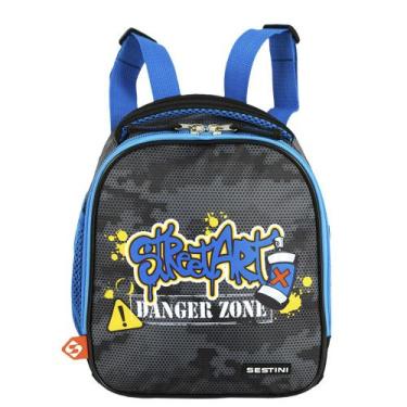 Imagem de Lancheira Térmica Escolar Infantil Grande Grafitti Sestini, Grafitti
