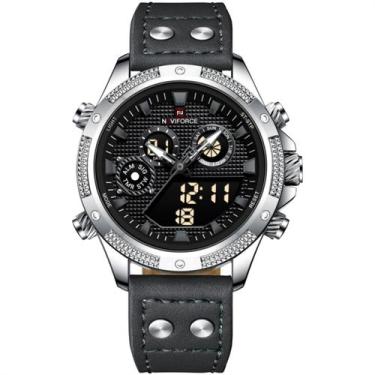 Imagem de Relógio Digital Masculino Esportivo Luminoso Impermeável Dual Display 