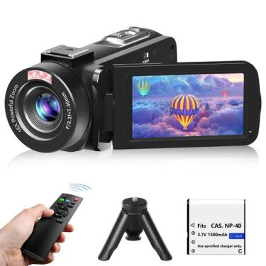 Imagem de Câmera de Vídeo VETEK Full HD 1080P - 30MP - 18x Zoom com Visão Noturn