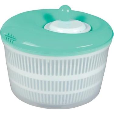 Imagem de CentríFuga 4,5l Seca Salada,Cesta De Drenagem Para Legumes E Frutas,Funil Cozinha(VERDE)