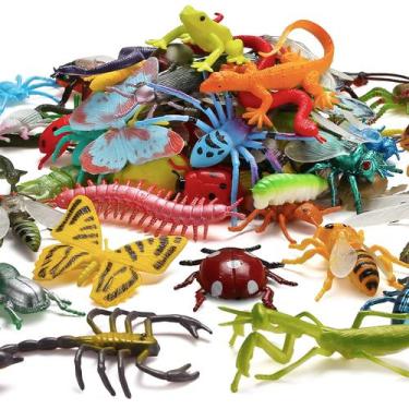 Imagem de Conjunto de 73 Mini Insetos de Plástico ValeforToy - Brinquedo Educati