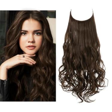 Imagem de Aplique de Cabelo Feminino Longo Alongamento Extensões para Mulheres (Modelo 18, 22 Polegadas - 55 cm)