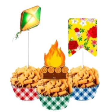 Imagem de Picks para Doces C/8un Festa Junina Arraia São João - Crgfestas