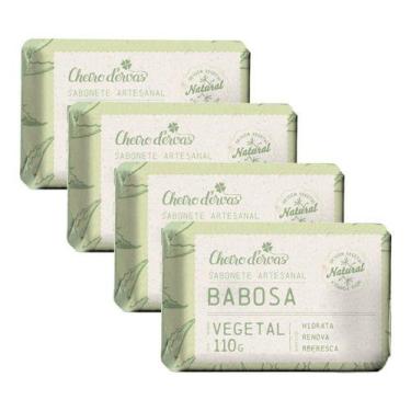 Imagem de Sabonete De Babosa 4 X 110g Artesanal - Cheiro D'ervas - CHEIRO DE ERV