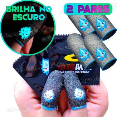 Imagem de Kit 2x Luva Luvinha De Dedo Gamer p/ Jogos Celular Free Fire - BBACOME