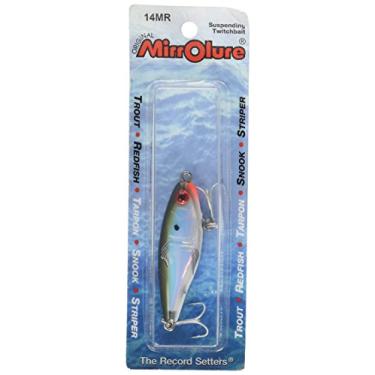 Imagem de Mirrolure 14MR-18 Mirrodine Mini Susp Twitchbait Verde Bk/Branco/Prata 5,7 cm 3/16 g