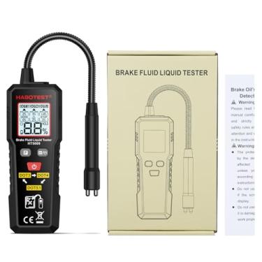 Imagem de HT5009 Testador de Líquido de Freio Caneta Detectora de Óleo de Freio Sonda Flexível 3 Cores Retroiluminado Tomobile Alta Precisão Detector de Conteúdo de Fluido de Freio para DOT3 DOT4 DOT5.1