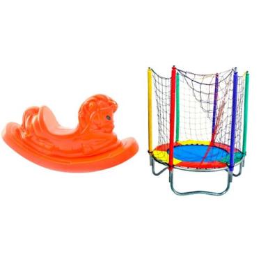 Imagem de Infantil Pula Pula-Cama Elástica Barata 1,40m Pequena+ Unicórnio caval