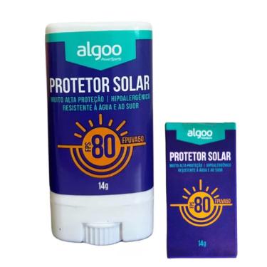 Imagem de Protetor Solar Algoo FPS80/FPUVA50 Bastão Ciclismo Corrida