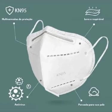 Imagem de Máscara N95 Cirúrgica Respiratória Branca KN95 Inova - 4