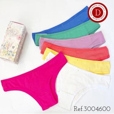 Imagem de Kit Primavera 7 calcinhas Diamantes Lingerie TAM P