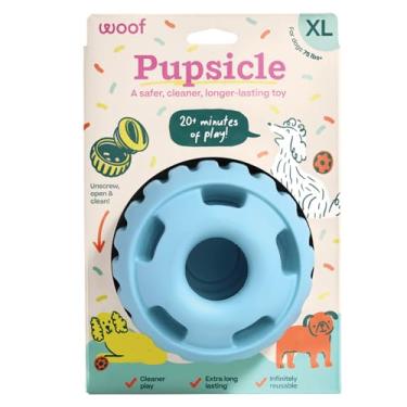 Imagem de WOOF Party Pupsicle - Brinquedos interativos de longa duração para cães - design de baixa bagunça - presentes de aniversário para cães - brinquedos para cães GG - Buddy Blue